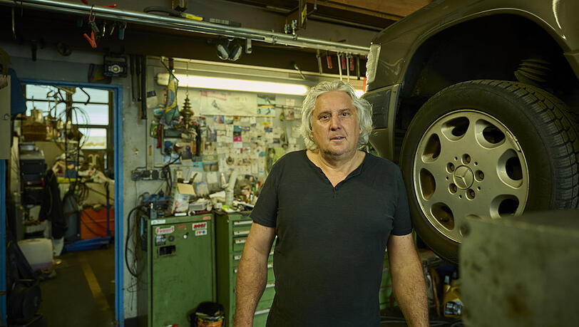 Auch die Autowerkstatt von Wolfgang Ronner muss weichen.