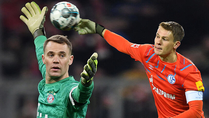 Neuer (l) bleibt unangefochtene Nummer 1. Nübel hat wenig Chancen auf viel Spielpraxis in der nächsten Saison.