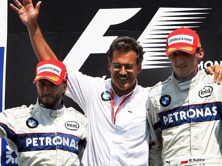 Nick Heidfeld (l.) traut seinem Teamkollegen Robert Kubica den WM-Titel nicht zu. Mitte: Teamchef Mario Theissen.
