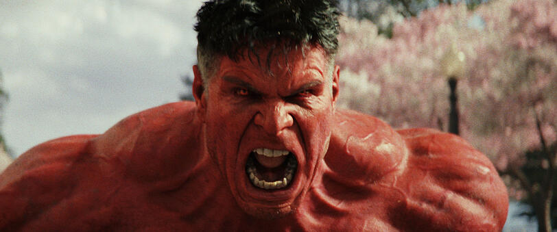 Mutation von Harrison Ford in ein Präsidentenmonster.