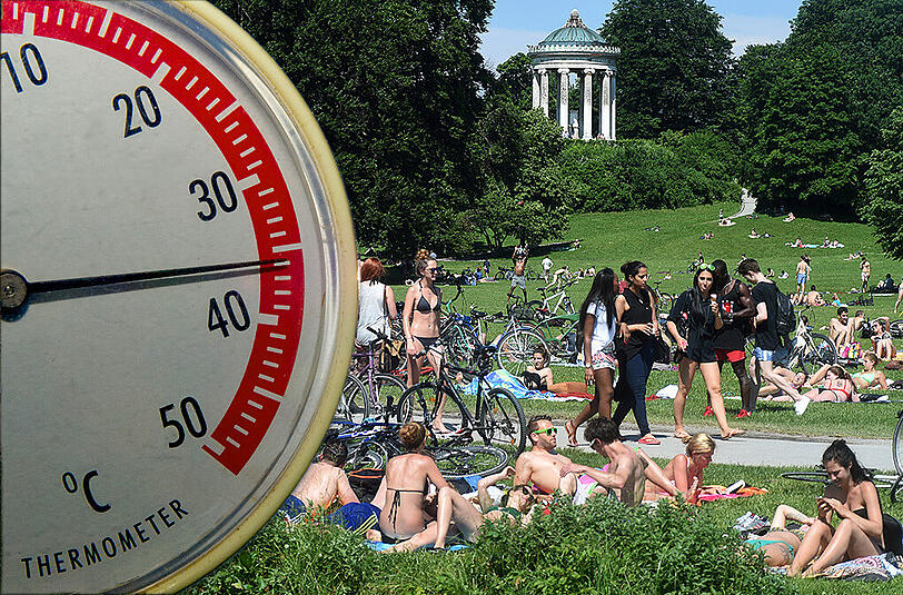 Die Münchner genießen den Sommer im Englischen Garten. Die AZ gibt einen Wetter-Überblick der letzten zehn Jahre in München.