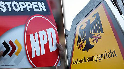 Das Bundesverfassungsgericht in Karlsruhe setzt sich ab März 2016 mit einem möglichen Verbot der rechtsextremen NPD auseinander.