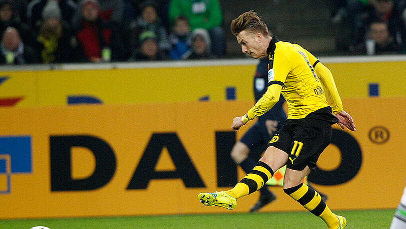 Marco Reus erzielt das Tor zum 1:0 Marco Reus erzielt das Tor zum 1:0