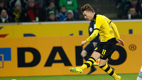 Marco Reus erzielt das Tor zum 1:0