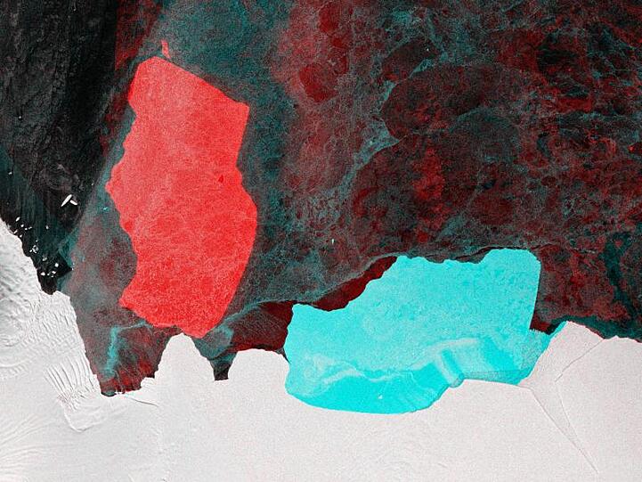 Der Eisberg mit Namen "D28" und einer Fläche von rund 1600 Quadratkilometern hatte sich vom Amery-Schelfeis in der Ostantarktis gelöst.
