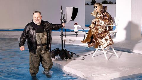 "Fischen" nach neuen Topmodels: Heidi und Fotograf Rankin.