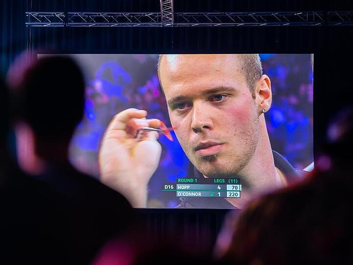Im Fokus: Deutschlands Darts-Ass Max Hopp.