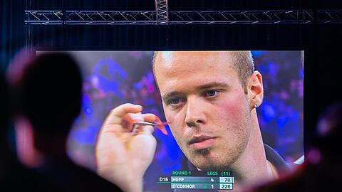 Im Fokus: Deutschlands Darts-Ass Max Hopp.