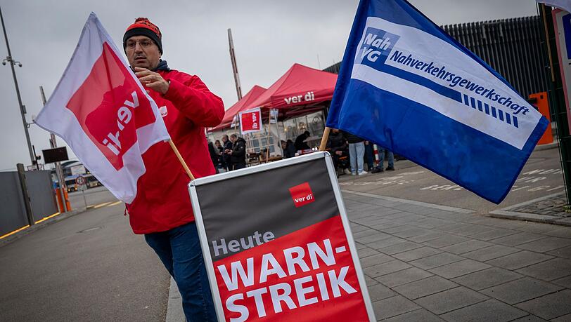 In M&uuml;nchen und anderen bayerischen St&auml;dten streikten Mitarbeiter im Fahrdienst.