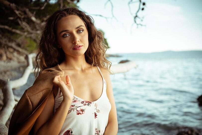 Samira zeigte in der Bucht von Krvavica eine ganz neue Seite von sich.