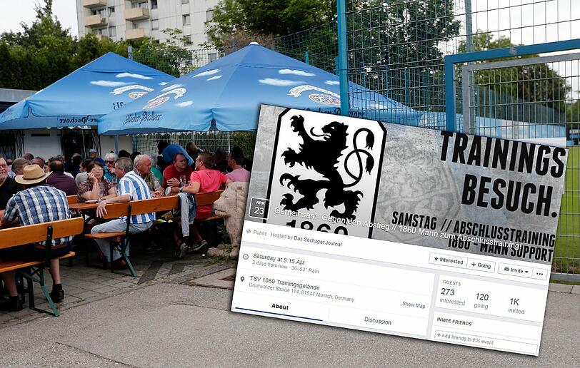 Doch keine 1860 Mann beim Abschlusstraining vor Braunschweig. Der Verein hat die Aktion abgesagt.
