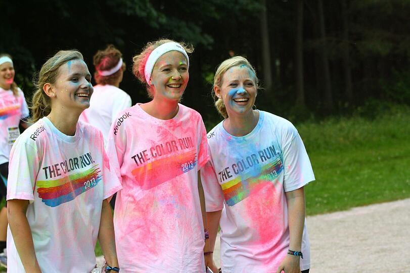 Bunter geht's nicht: Der Color Run in Riem. Die Bilder.