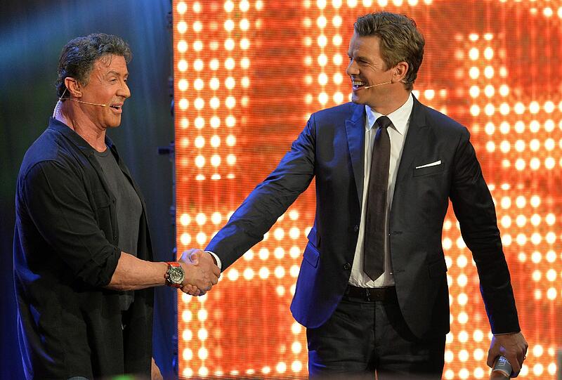 Sylvester Stallone und Markus Lanz