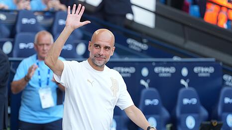 Nach zehn Jahren verabschiedete sich Trainer Pep Guardiola bei Manchester City.