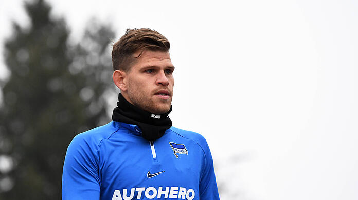 Ex-Löwe Florian Niederlechner läuft seit Januar 2023 für Hertha BSC auf.
