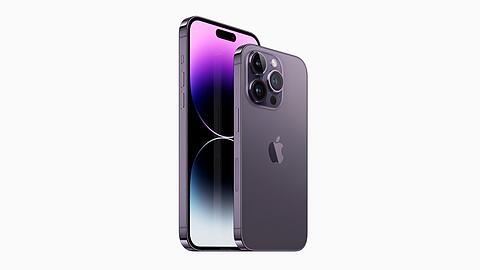 iPhone 14 Pro und iPhone 14 Pro Max erscheinen in den Farben "Space Schwarz", "Silber", "Gold" und "Dunkellila".