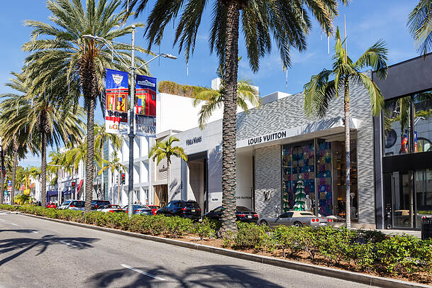 Der Rodeo Drive in Los Angeles.