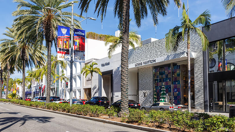 Der Rodeo Drive in Los Angeles.
