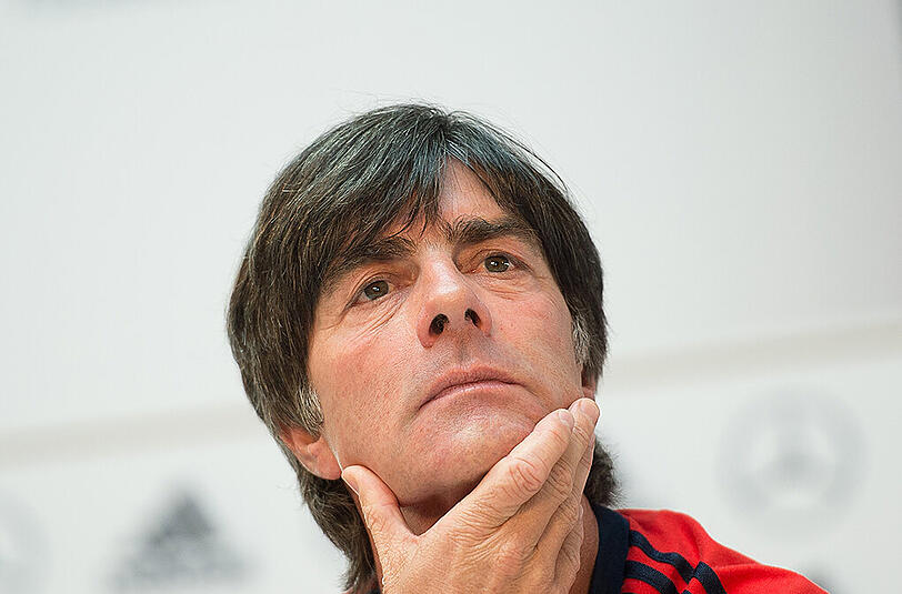 Der Bundestrainer Joachim Löw während der Pressekonferenz zum bevorstehenden Freundschaftsspiel gegen die USA.