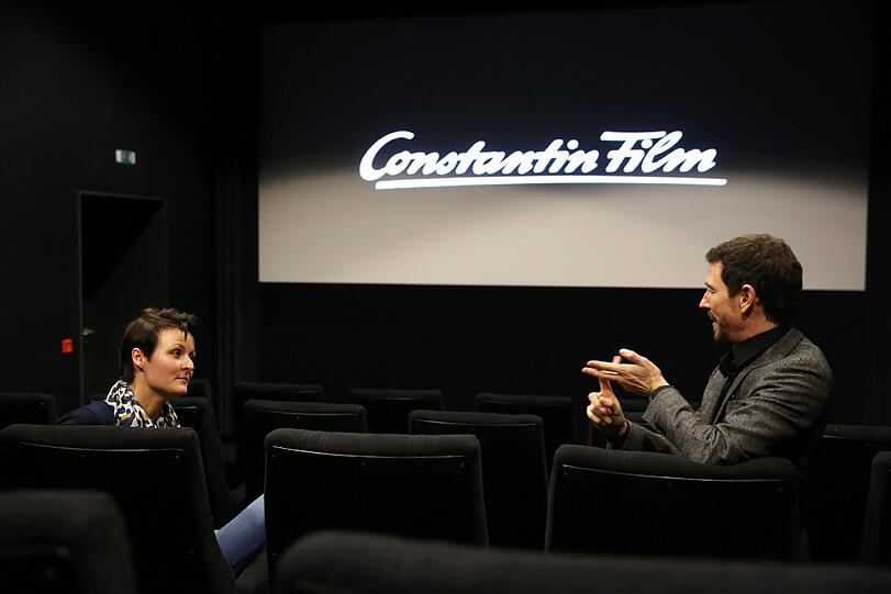 Stefanie Behnke durfte gemeinsam mit Oliver Berben ein Blick hinter die Kulissen der Constantin Film werfen.