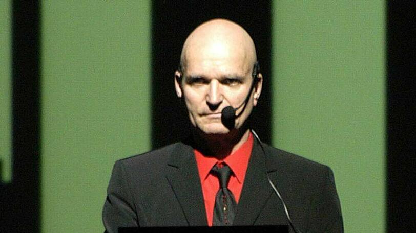 Florian Schneider-Esleben während eines Kraftwerk-Konzerts in München im Jahr 2004.
