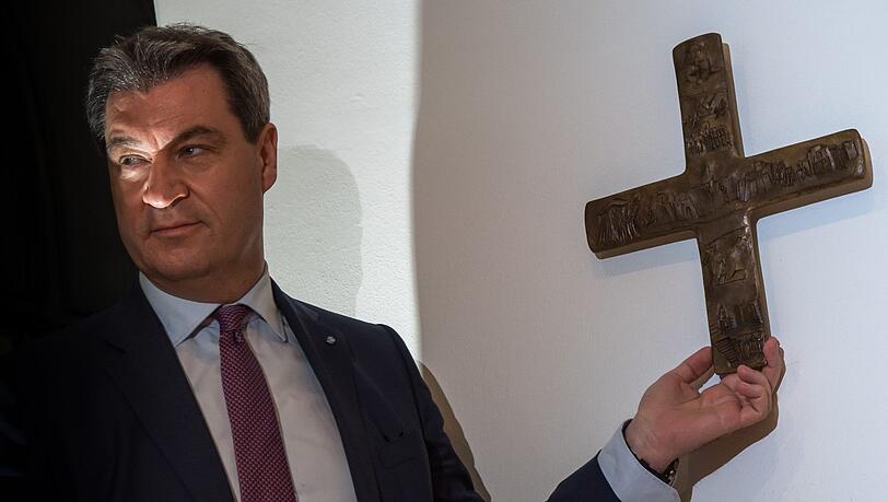 Markus Söder erntete für seinen Kruzifix-Vorstoß viel Kritik. Markus Söder erntete für seinen Kruzifix-Vorstoß viel Kritik.