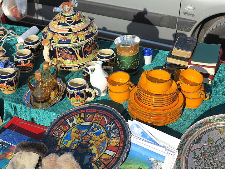 So war der Flohmarkt am Donnerstag im Westend. Die Fotos von Djordje Matkovic.