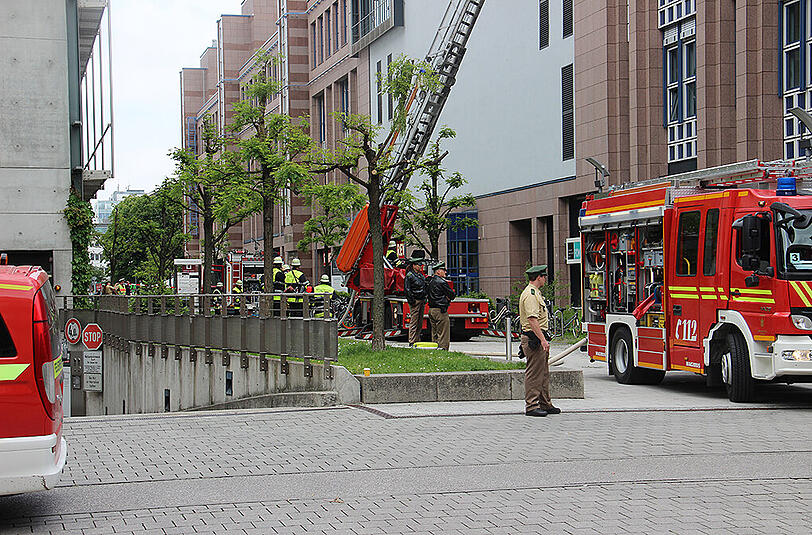 Die Bilder vom Brand an der Hopfenpost