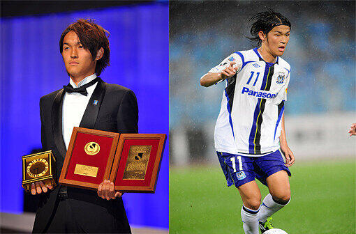 Bald-Bayer Takashi Usami ist im Dezember 2010 als bester Jungprofi der J-League ausgezeichnet worden.