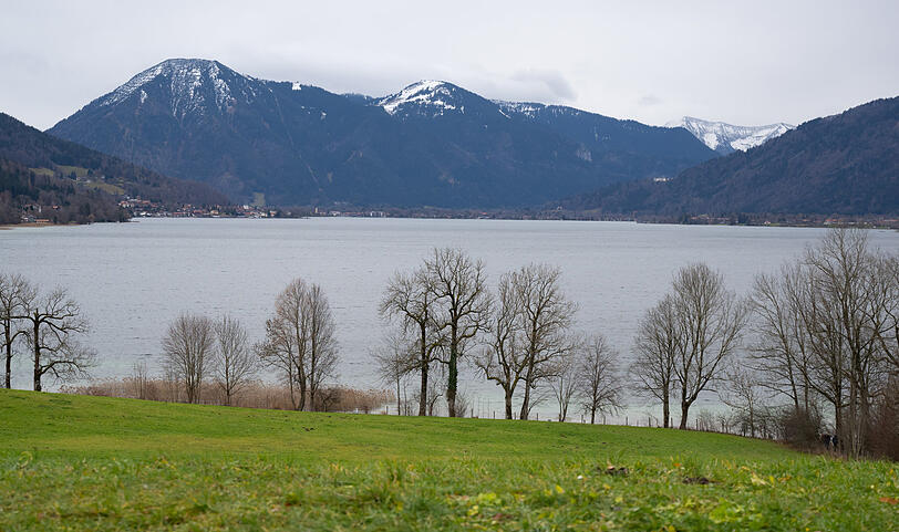 Der Tegernsee im Winter.