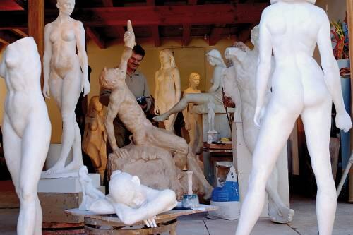 Franz Leschingers zentrales Thema: die menschliche Figur.