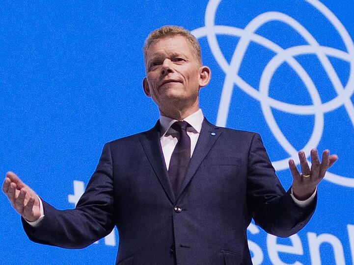 Guido Kerkhoff im Februar bei einer Hauptversammlung von Thyssenkrupp.
