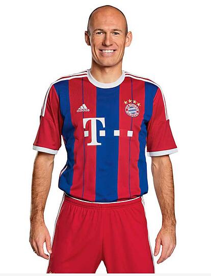 Rot-Blaue Streifen, "Mia san Mia" im Nacken: Das neue Heimtrikot des FC Bayern. Die Bilder...