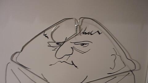 Erkennen Sie ihn? Das ist der ausgebügelte Franz Josef Strauß.
