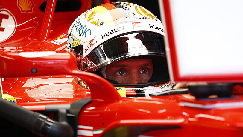 Ferrari-Pilot Sebastian Vettel glaubt weiter an seine WM-Chance. Ferrari-Pilot Sebastian Vettel glaubt weiter an seine WM-Chance.