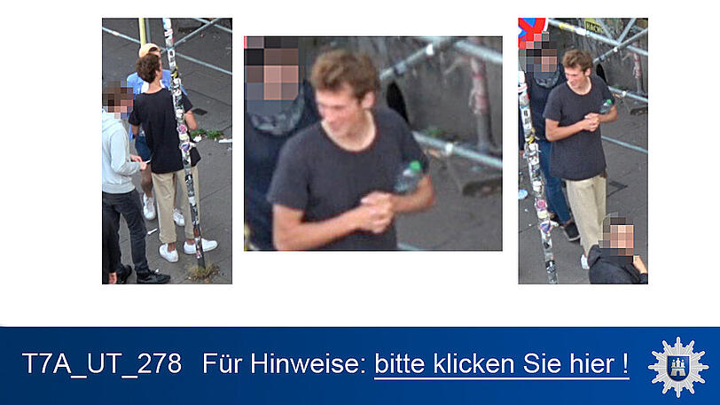Nach diesen Personen wird öffentlich gefahndet. Die Polizei in Hamburg wird erreicht unter 040/4286-76543.