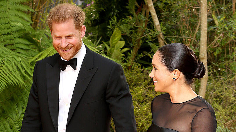 Harry und Meghan auf einer Premiere in London im vergangenen Jahr
