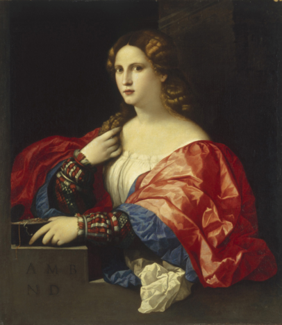 Francesca Caccini (1587-1640) war eine gefeierter Sängerin und schuf als Komponistin eine der frühesten europäischen Opern. Der in Venedig tätige Palma il Vecchio hat ihr wahrscheinlich als "La Bella" ein Denkmal gesetzt. Francesca Caccini (1587-1640) war eine gefeierter Sängerin und schuf als Komponistin eine der frühesten europäischen Opern. Der in Venedig tätige Palma il Vecchio hat ihr wahrscheinlich als "La Bella" ein Denkmal gesetzt.