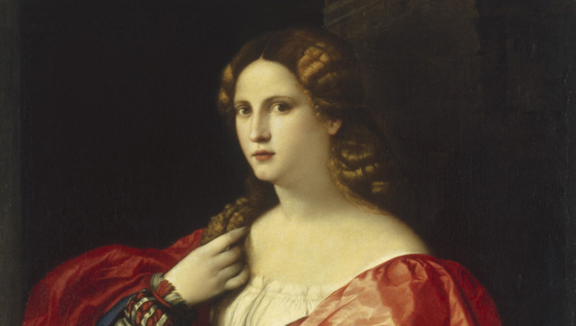 Francesca Caccini (1587-1640) war eine gefeierter Sängerin und schuf als Komponistin eine der frühesten europäischen Opern. Der in Venedig tätige Palma il Vecchio hat ihr wahrscheinlich als "La Bella" ein Denkmal gesetzt. Francesca Caccini (1587-1640) war eine gefeierter Sängerin und schuf als Komponistin eine der frühesten europäischen Opern. Der in Venedig tätige Palma il Vecchio hat ihr wahrscheinlich als "La Bella" ein Denkmal gesetzt.
