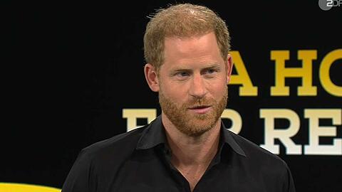 Prinz Harry war am Samstagabend zu Gast im ZDF-"Sportstudio".