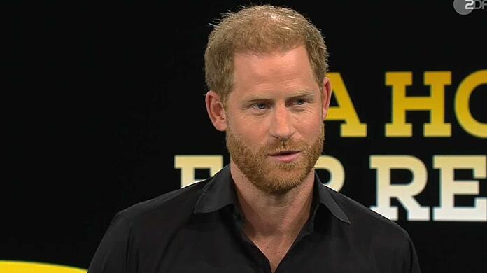 Prinz Harry war am Samstagabend zu Gast im ZDF-"Sportstudio".