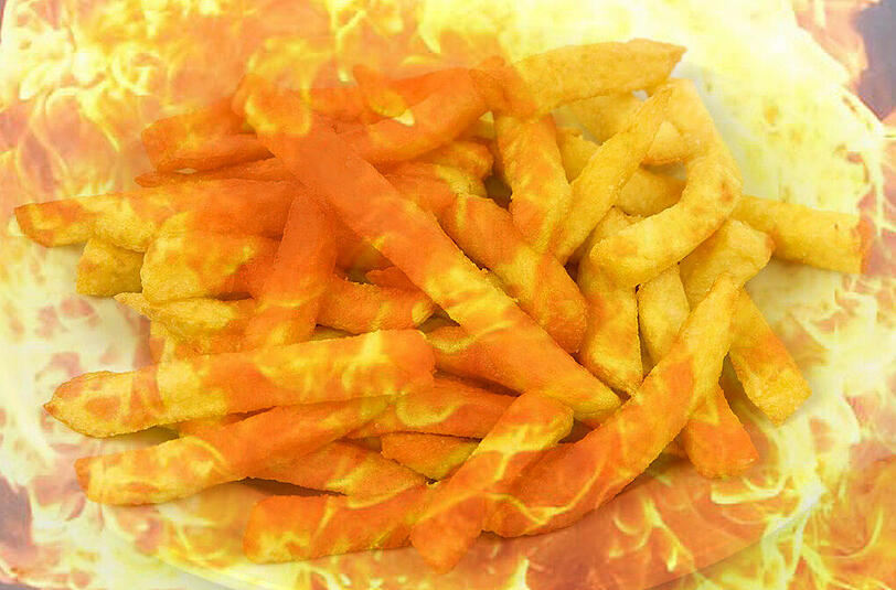Die Vorfreude auf leckere Pommes verpuffte im wahrsten Sinne des Wortes.
