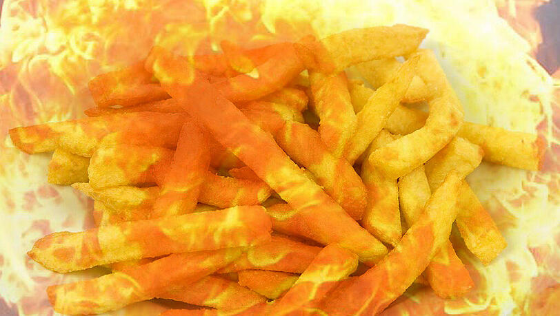Die Vorfreude auf leckere Pommes verpuffte im wahrsten Sinne des Wortes. Die Vorfreude auf leckere Pommes verpuffte im wahrsten Sinne des Wortes.