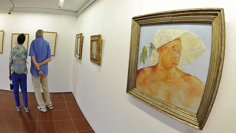 Besucher im Olaf-Gulbransson-Museum. Besucher im Olaf-Gulbransson-Museum.