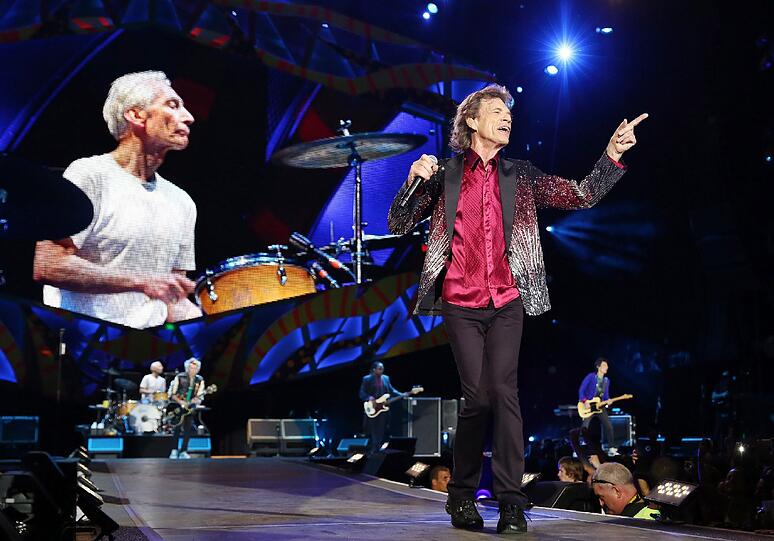 Die Rolling Stones bei ihrem Auftritt am Freitag in Havanna - der erste in Kuba.