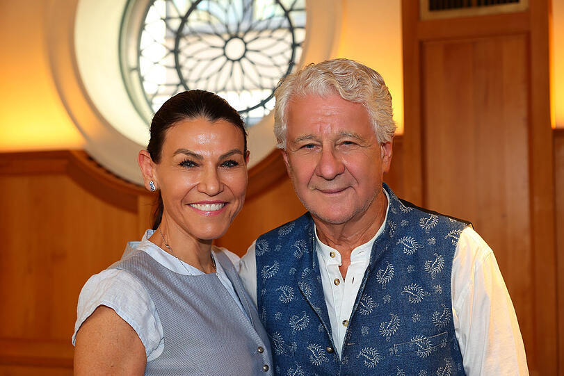 Feiern ebenfalls mit: Marion Kiechle und Ehemann Marcel Reif.