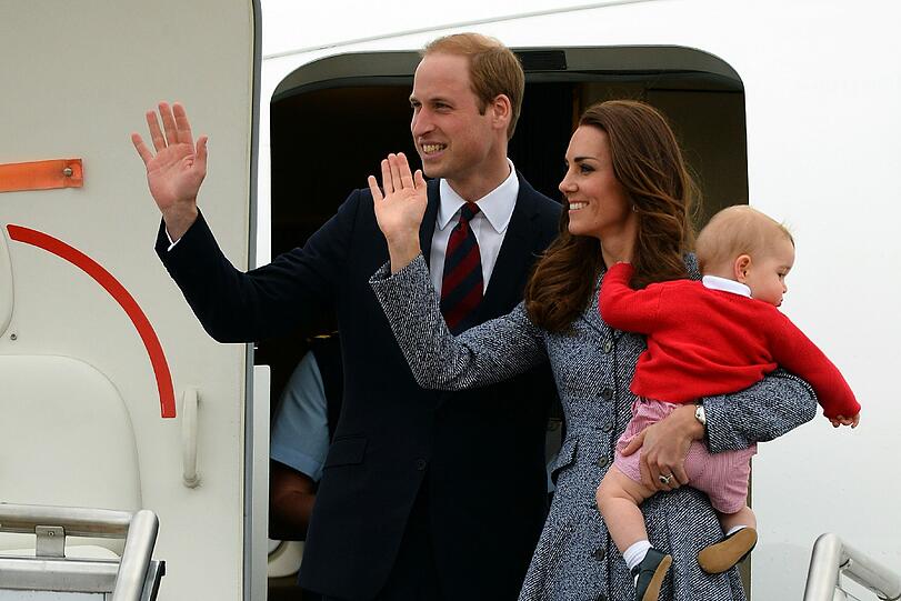 Weitere Bilder der royalen Kleinfamilie beim Abschied in Canberra