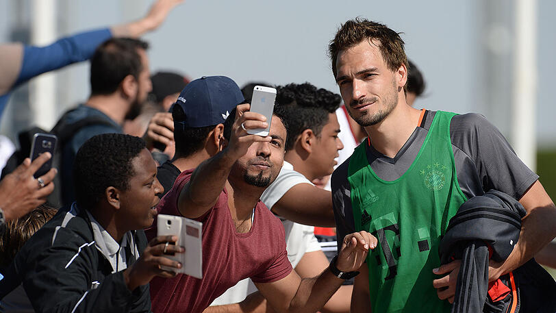 Mats Hummels zeigte sich in Doha fannah.
