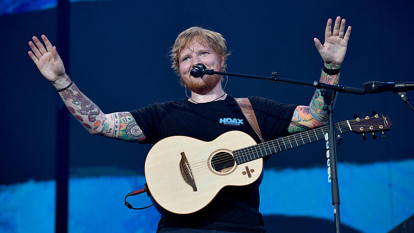 Ed Sheeran spielt gleich zwei Tage hintereinander im Münchner Olympiastadion - beide Konzerte sind restlos ausverkauft. Die Bilder vom ersten Auftritt.