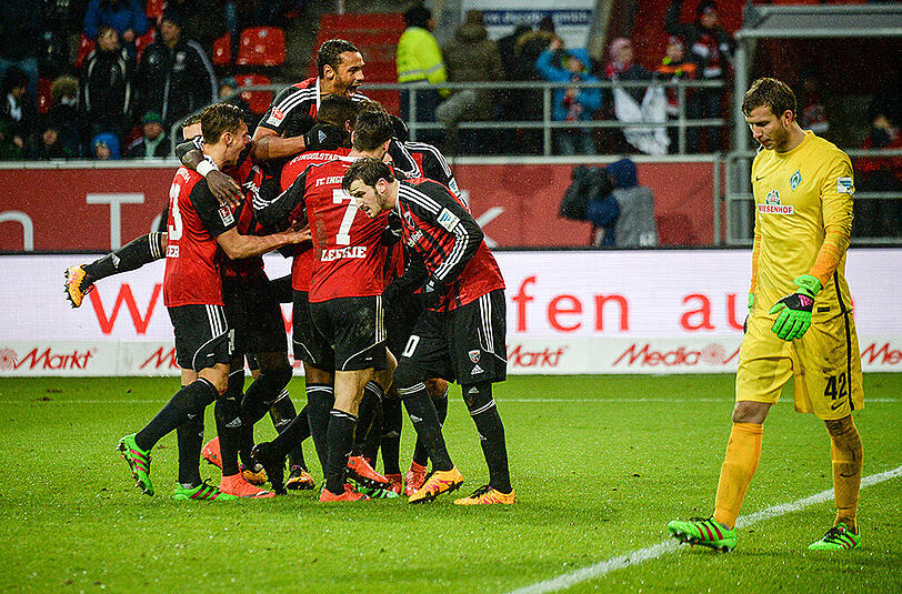 Der Aufsteiger aus Ingolstadt gewann mit 2:0 gegen Werder Bremen.